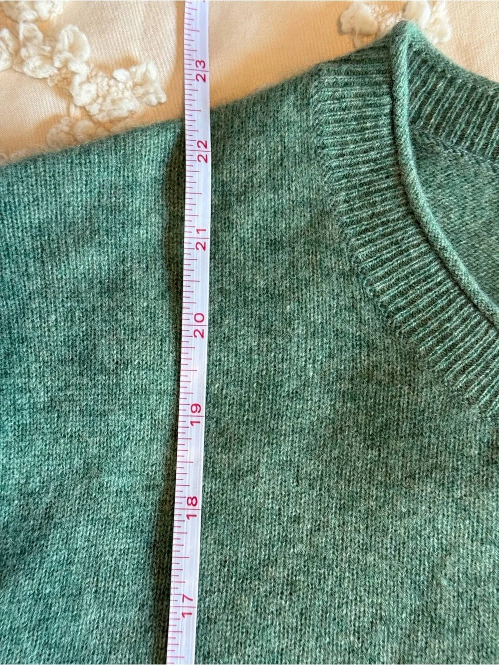 NWOT Rachel Zoe 100% 2-Ply Cashmere Crewneck Sweater Green Size Medium